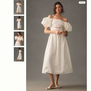 Anthropologie Moon River Off-The-Shoulder Cutout Maxi Dress